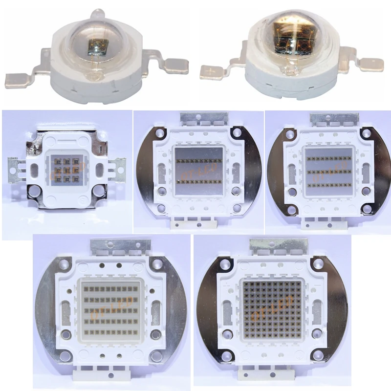 Высокомощный светодиодный чип IR COB интегрированный 730Nm 850Nm 940Nm 3 Вт 5 Вт 10 Вт 20 Вт 30 Вт 50 Вт 100 Вт излучатель светильник