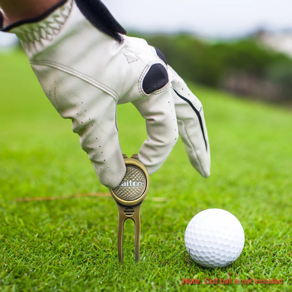 Golf Divot Repair Tool Golf Pitchfork Pitch Groove Cleaner Outdoor Ball sports Training Aids Repair Tool Golf Accessories Golf Divot Repair Tool Golf Pitchfork Pitch Groove Cleaner Outdoor Ball sports Training Aids Repair Tool Golf Accessories
