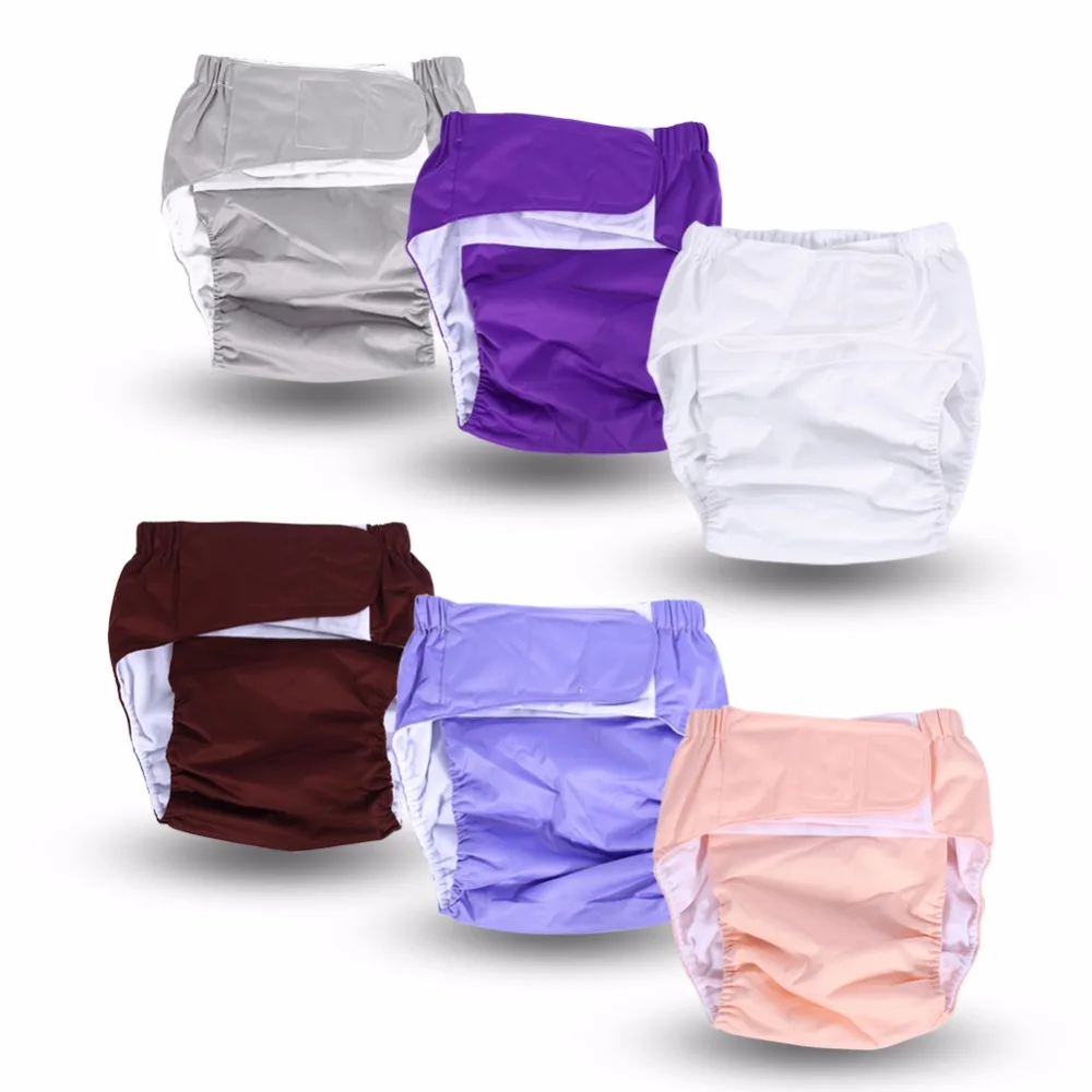 

Super large Reusable adult diaper for the elderly and the disabled adjustable TPU coat Waterproof Incontinence Pants undewear