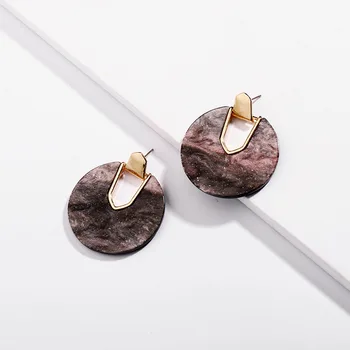 Aaliyah Statement Earrings in Abalone Shell (Just 2 Stunning )
