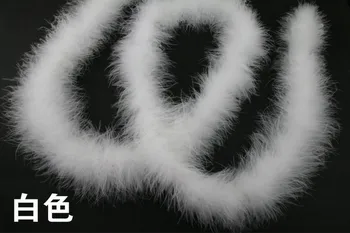 

5Pcs/lot 200cm 79" White Chicken Feather Turkey Feather Boa appro. 25gram per pc