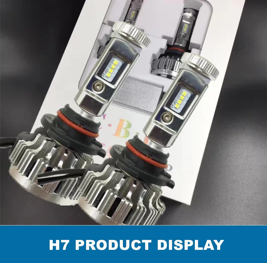 

H7 CBI 70w/Pair 9000Lm New Car Headlights Led Head Light Bulb Automobiles Headlamp 6000K white Fog Lamps xenon high low beam