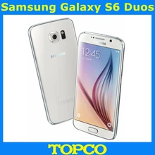 samsung Galaxy S6 Duos, 3 Гб ОЗУ, 32 Гб ПЗУ, четыре ядра, две sim-карты, Android, мобильный телефон, 16,0 Мп, 5,1 дюймов, wifi, gps, NFC