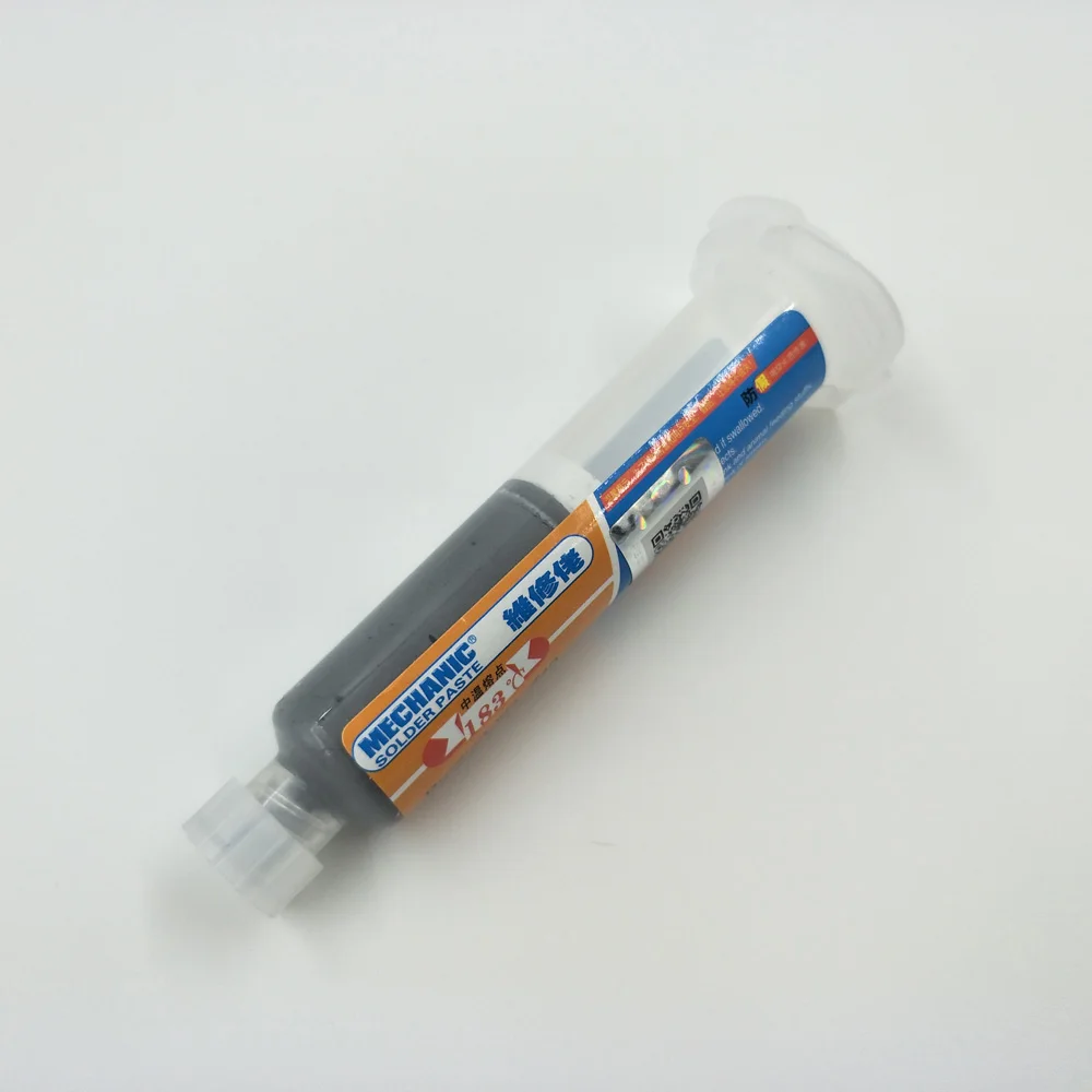 2 шт. 10CC Mechanic Оловянная флюс паяльной пасты Sn63/Pb37 25 45um шприц для PCB SMD мобильный