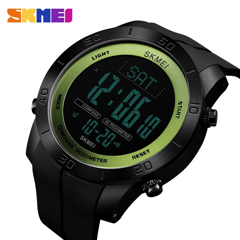 

SKMEI Brand Compass Men Sports Watch Countdown LED Digital Military Watches Compass Multifunction Wristwatches Relogio Masculino
