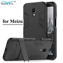 Anti-Shock Tough 360 Full Protection Plastic Case Meizu M5 M3 Note M5C M5S M6 Note M6S M3S Mini Stand Case Meizu 15 M6 M5 Note goowiiz белый кот meizu m5 note