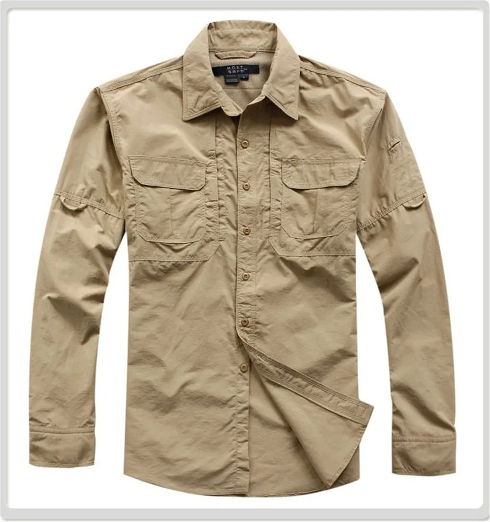 MEGE брендовая одежда, мужская рубашка Pesca Uomo, дышащая Camisa Masculina, мужская рубашка с длинным рукавом для походов, охоты, рыбалки