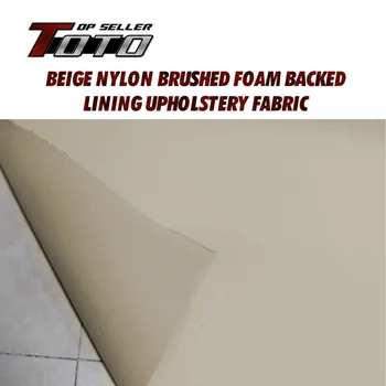 

78"x55" 200cmx140cm Free Shipping auto pro ceiling beige UPHOLSTERY cover headliner foam backing roof lining fabric Material