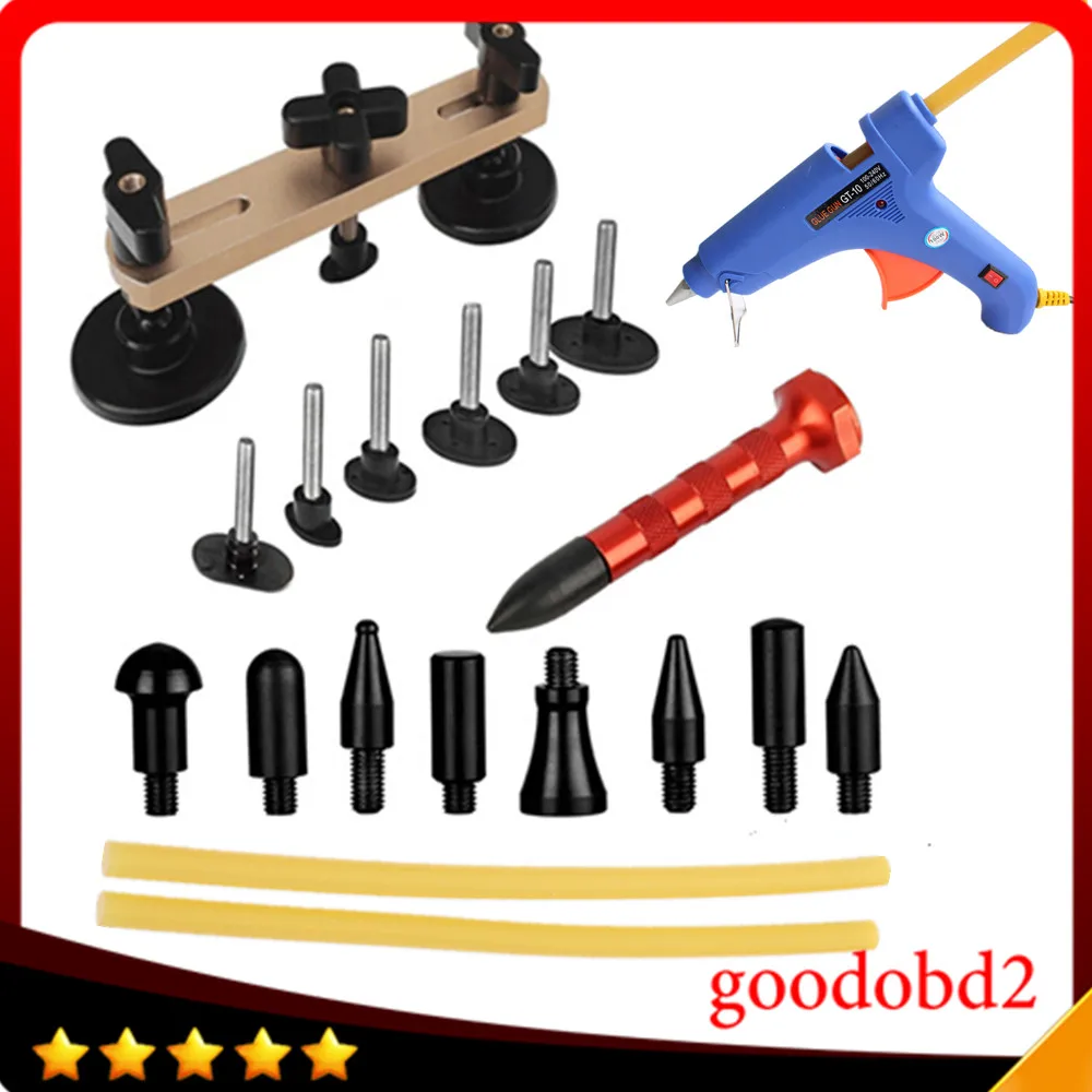 

PDR glue gun 100W Pulling Bridge Dent Remover Hand Tool Set for Paintless Dent Repair+Tap Down Knock Down Hail Removal Tools