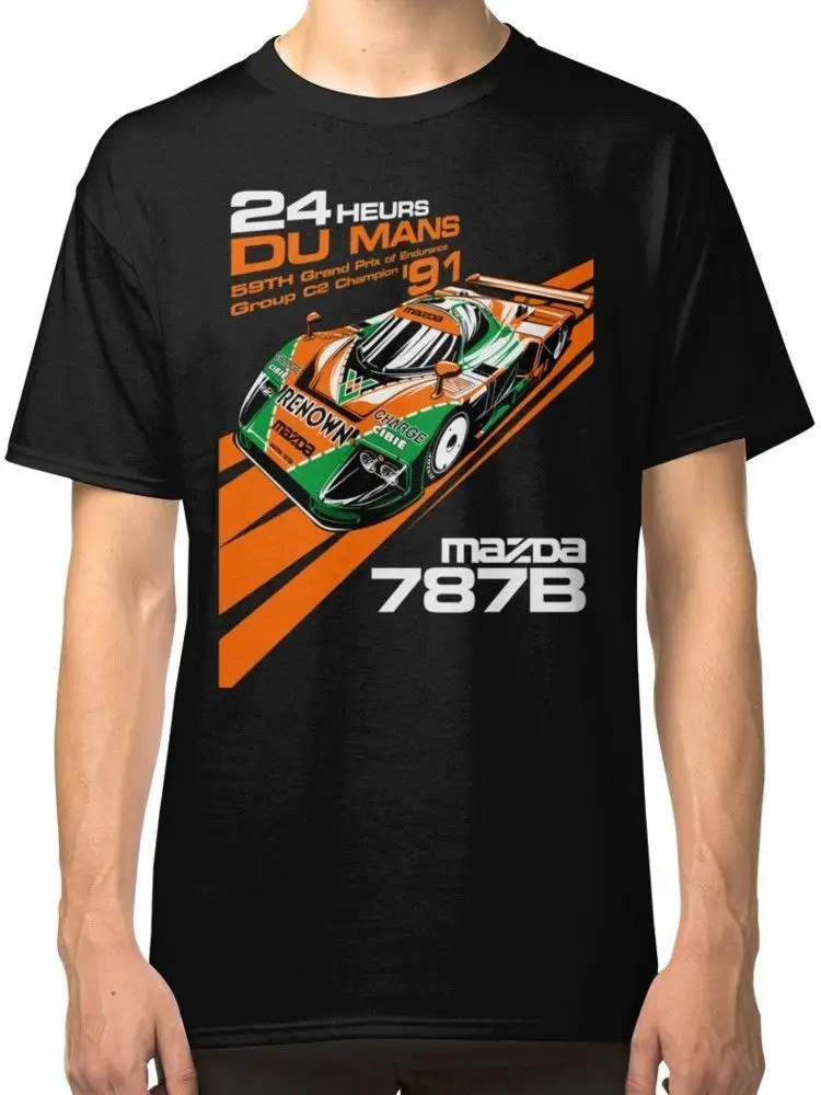 DU MANS MAZDA 787B новая футболка мужские черные футболки | Мужская одежда
