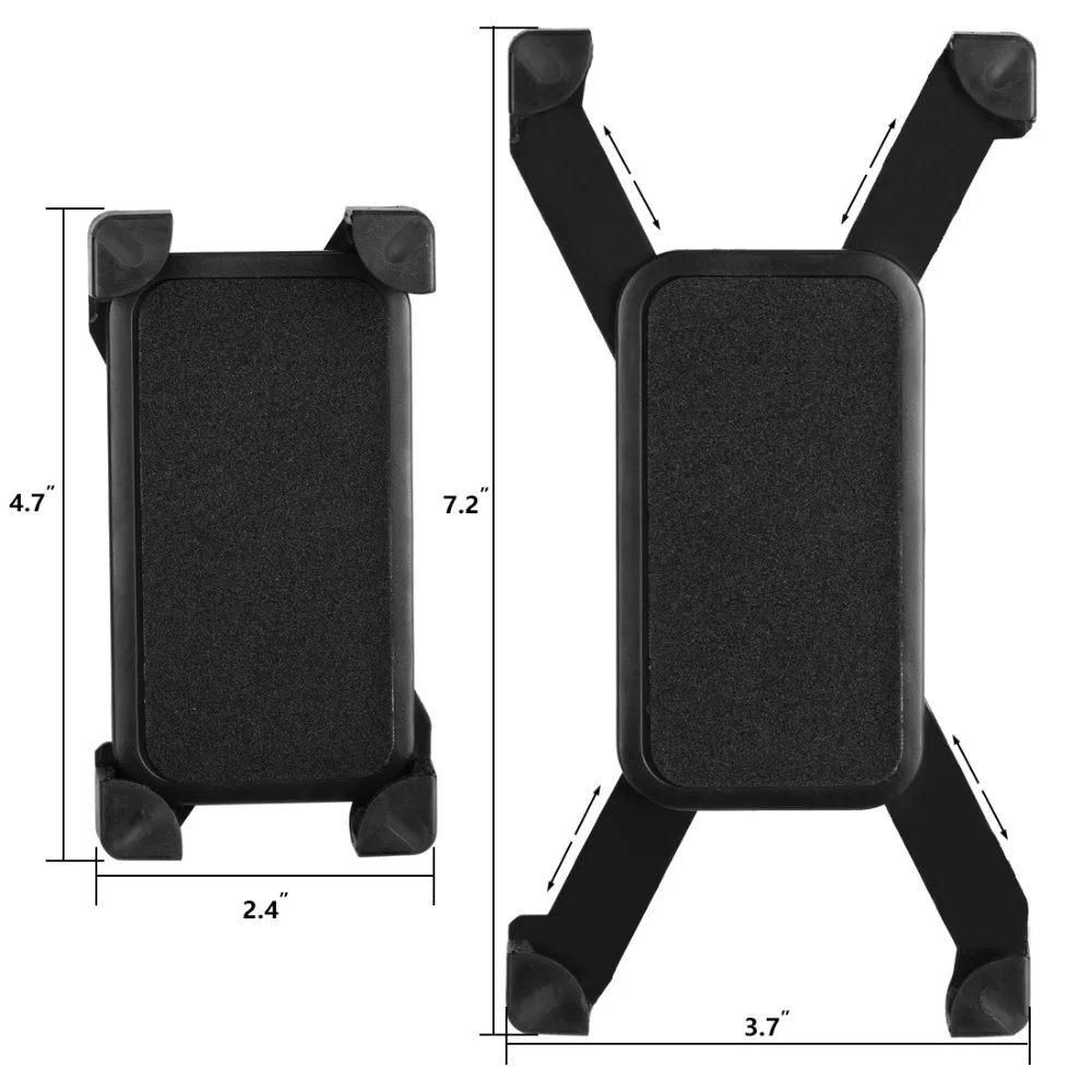 

Dewtreetali 2018 New Arrival Phone Holder Universal Bicycle Handlebar Clip Stand Mount Bracket For iPhone 3.5-6.5 inch Phones H