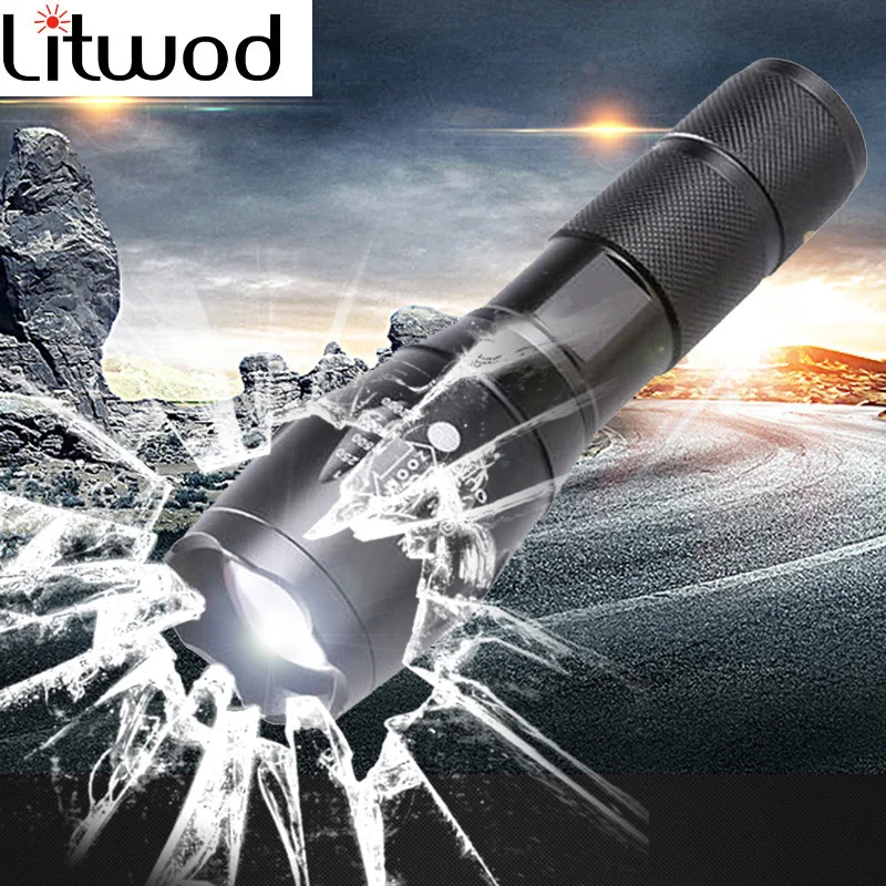 

Litwod z90 A100 LED Flashlight XML-T6 Tactical Flashlight Waterproof pocket Flashlight Outdoor Lighting