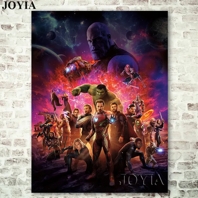 

Avengers Infinity War 2018 Movies Poster Superheroes Prints Home Wall Decoration Marvel Film Canvas Art Large Sizes Picture