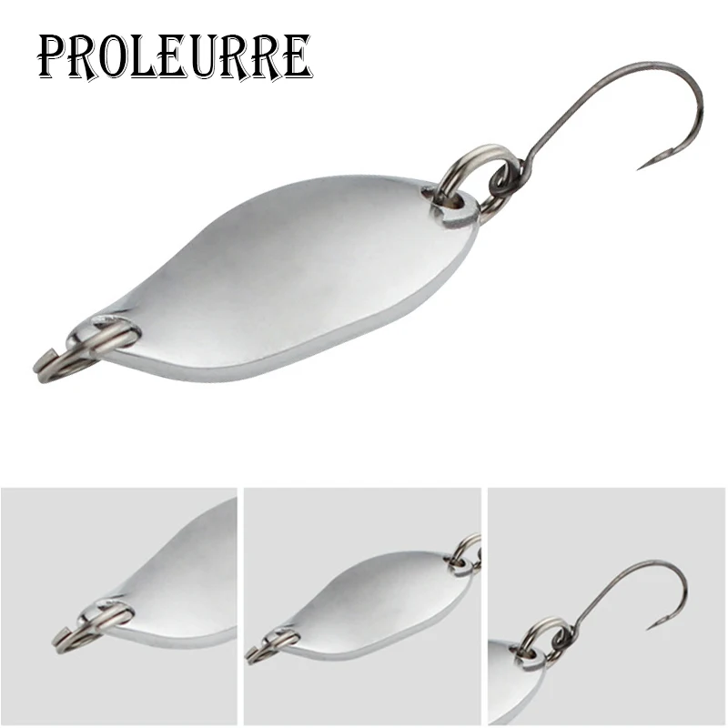 1pcs Gold Silver Fishing Lures Wobbler Spinner Baits Spoons Artificial Bass Hard Sequin Paillette Metal Steel Hook Tackle Lures