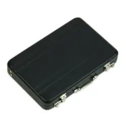 Алюминиевый пароль открытка-Коробка Чехол Мини Кодовый Замок для чемодана портфель черный