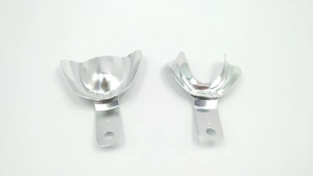1 Pairs High Quality Aluminum Dental Impression Trays Oral Hygiene Dental Impression Trays 1in