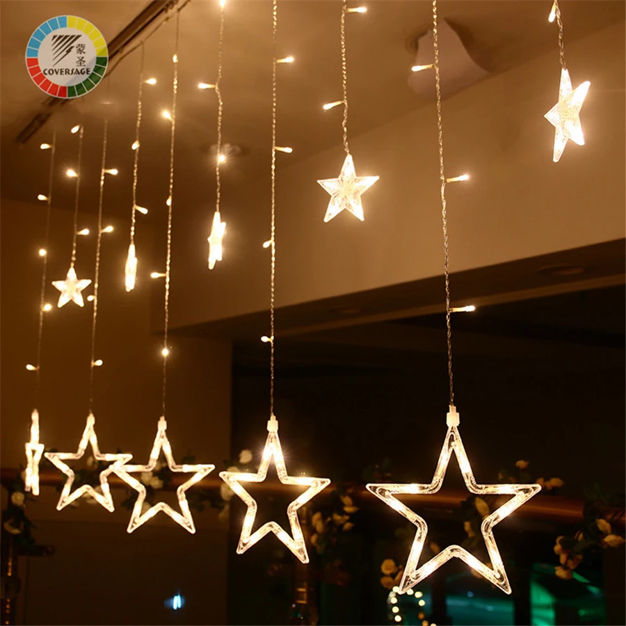 Coversage 138Leds Fairy String Lights Curtain Girnaldas Luces Navidad Led Christmas Tree Decoration Garden Outdoor Decorative Coversage 138Leds Fairy String Lights Curtain Girnaldas Luces Navidad Led Christmas Tree Decoration Garden Outdoor Decorative