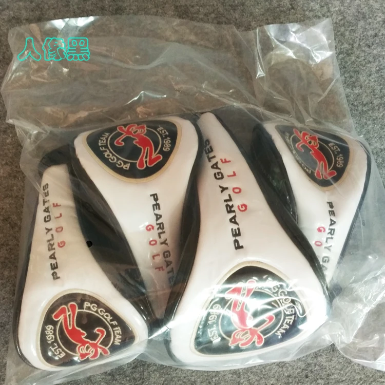 جولف Headcovers يغطي بو الجلود ماستر لؤلؤي الأرنب Fariway غطاء من الخشب سائق غطاء 4 قطعة/المجموعة شحن مجاني