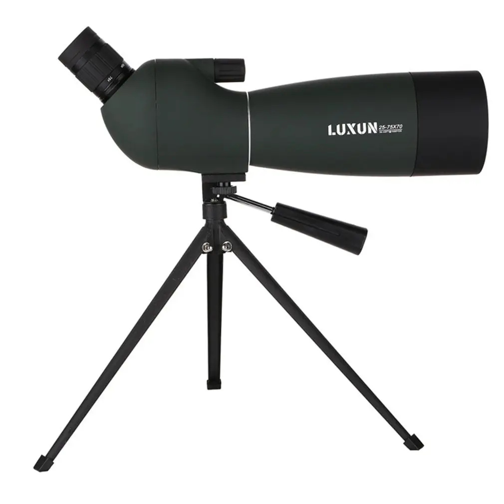 

20-60x60/25-75x70 Spotting Scope Zoom Monocular Telescope Large Aperture HD Outdoor Observation Waterproof Green Film Telescope
