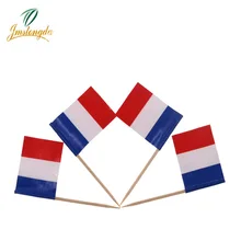 1000 шт Франция мини деревянный флаг пищевые зубочистки кекс
