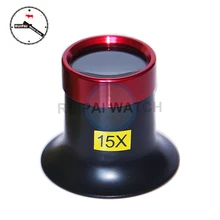 Высококачественный алюминиевый сплав 15X лупа для глаз Лупа Ремонт часов инструмент монокуляр, увеличительное стекло лупа объектив лупа для часовщика