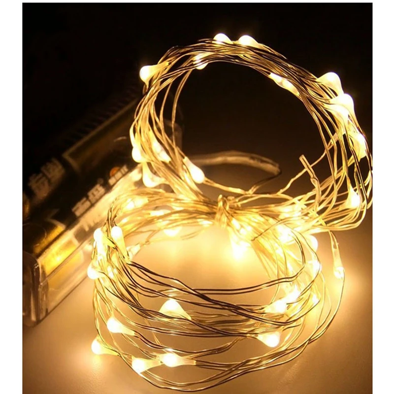 Us 1 82 20 Off Battery Led String Lights 10m Natale Decoration Lamp Garland Fairy Copper Silver Wire Mini Hair Accessories In Us 1 82 20 Off Battery Led String Lights 10m Natale Decoration Lamp Garland Fairy Copper Silver Wire Mini Hair Accessories In