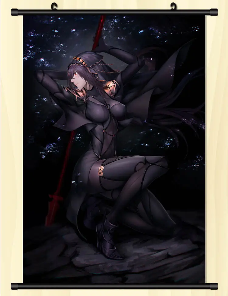 Плакат Fate Grand Order FGO Scathach Joan настенный свиток печатная Живопись Домашний Декор японский мультфильм украшения Плакат 60*90 см - Цвет: Style 2