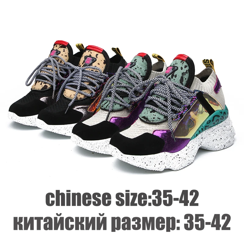 KARINLUNA/Новинка 2019 года весенние кроссовки из натуральной коровьей кожи женская