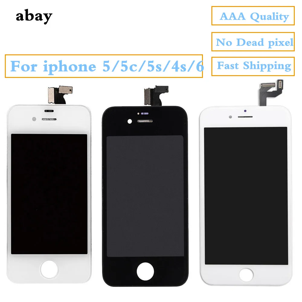 Высококачественный ЖК экран для iPhone 5s 5 5c 4s 6 дисплей дигитайзер в сборе с ремонтом