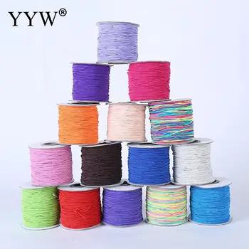 

0.8mm 1mm 1.5mm 2mm Nylon Cord Elastic Thread Silk String Red Pink Colorful Cord DIY Beading For Braided Bracelet Jewelry Making