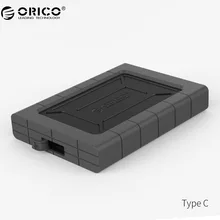 ORICO 2.5 inch Type-C Three-proofing Hard Drive Enclosure Support USB3.1 Gen1 for Mac/Windows/Linux (2539C3)