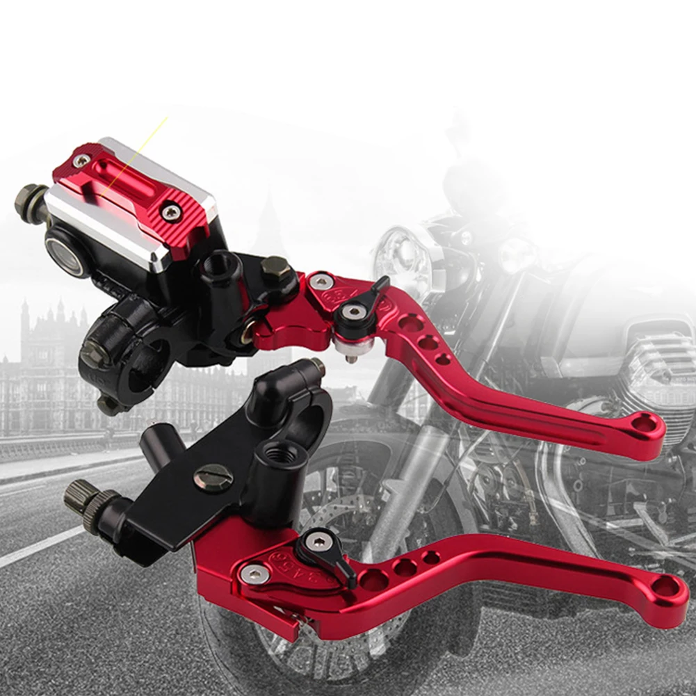 1 Pair Hydraulic Hand Brake Pump Levers Left Right Universal Motorcycle Cylinder Durable Clutch Handle Replacement 22cm | Автомобили и