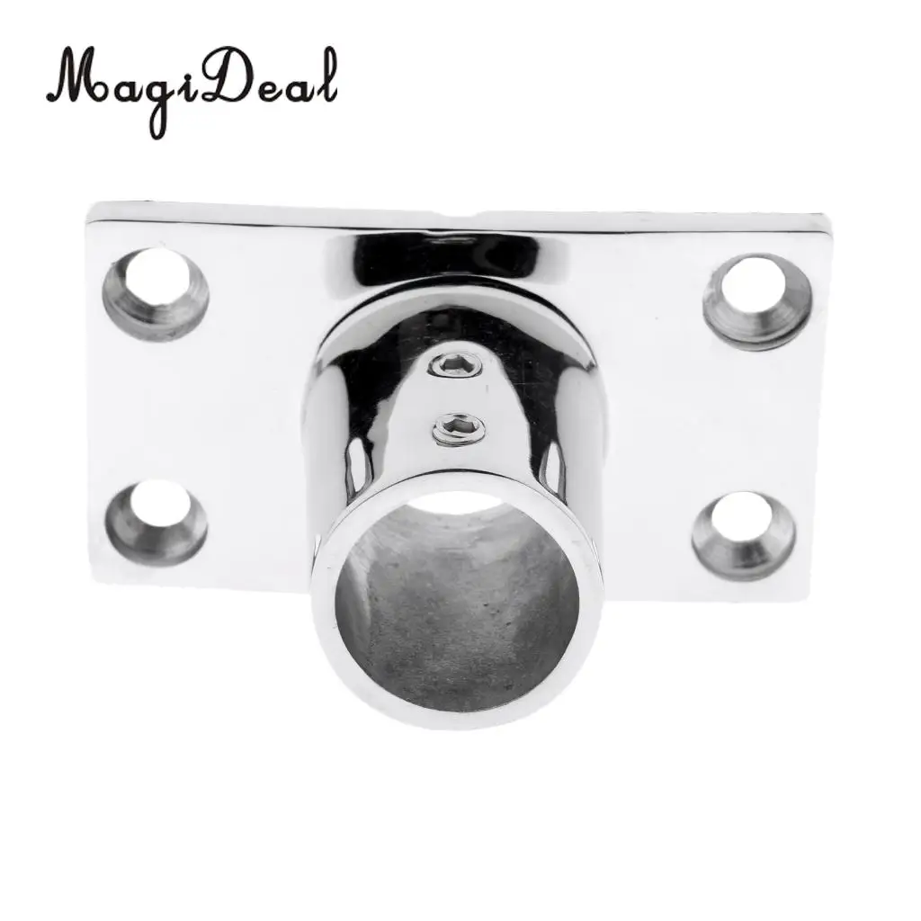 4x Marine Boat Hand Rail Fitting 90 Deg 7/8' Stanchion Base Marine Stainless Steel for  Kayak Canoe Boat Dinghy Accessories