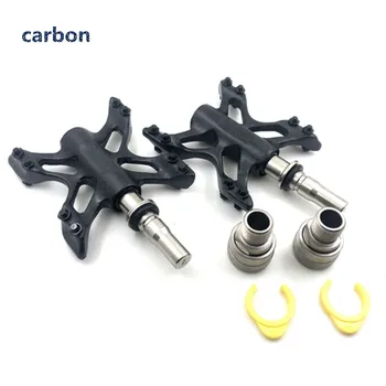 

1 pair universal mountain bike road bike BMX carbon pedal for brompton pedal ultralight quick disassembly