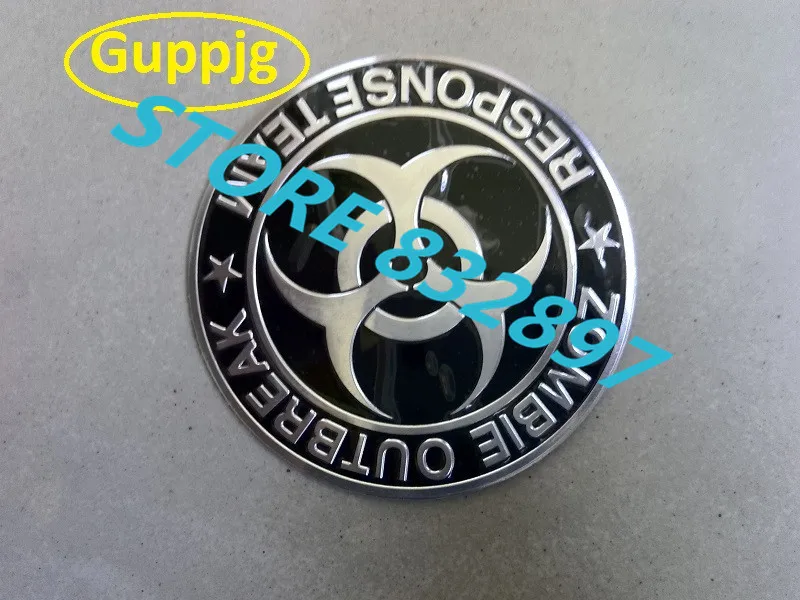 ZOMBIE OUTBREAK RESPONSE TEAM BIOHAZARD LOGO EMBLEM DECAL CAR METAL