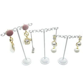 

3pcs Jewelry Holder Bracelet Necklace Decorative Vintage Earrings Home Store Display Hanger Rack Anti-fall Iron Plating Stand