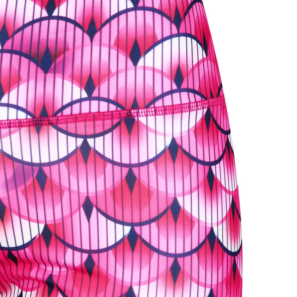 Pink mermaid fish scales yoga pants yoga leggings fitness activewear gear outfits legging for women dragon scales (4)
