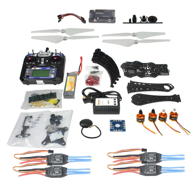 $US $166.50 F14893-P Full Kit DIY RC Drone Quadrocopter X4M380L Frame Kit APM 2.8 Gimbal TX