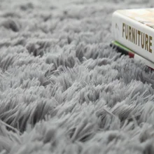 Мягкие толстые большие напольные ковры для гостиной, Нескользящие коврики из искусственного меха для спальни, мохнатые коврики для дивана