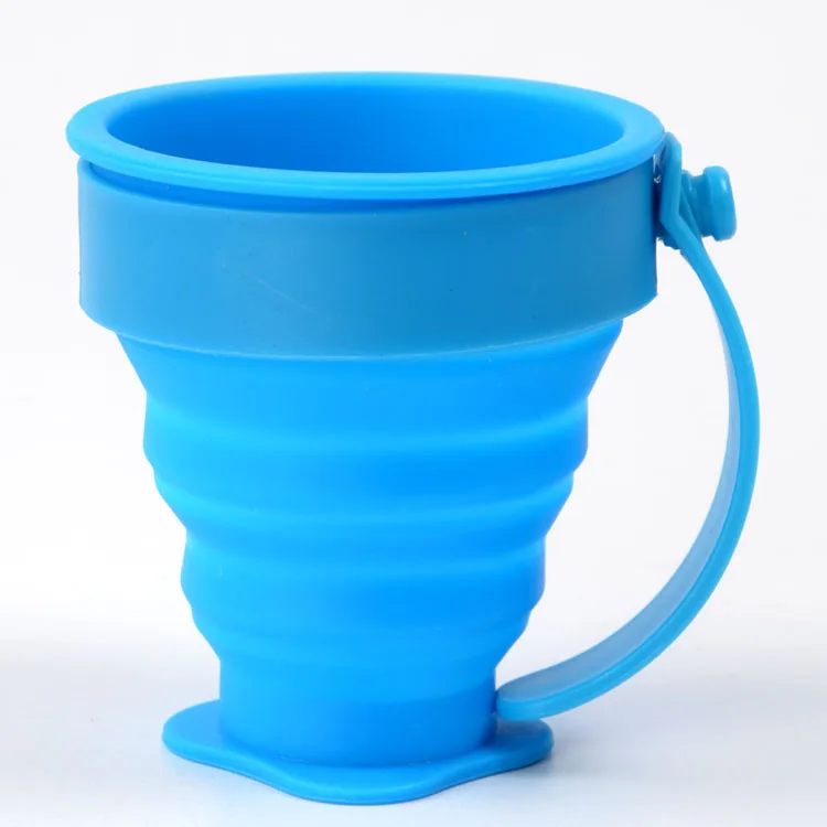 Силиконовая складная чашка, складная чашка, портативная силиконовая чашка для питья, кемпинга, выдвижная чашка для путешествий, Прямая поставка