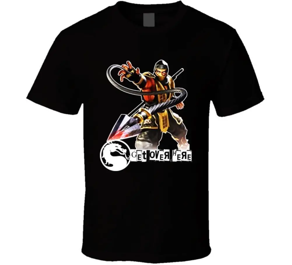 

Scorpion Mortal Kombat T Shirt New Fashion Men'S T-Shirt Short Sleeve Hipster Tees Top Tee Homme High Quality