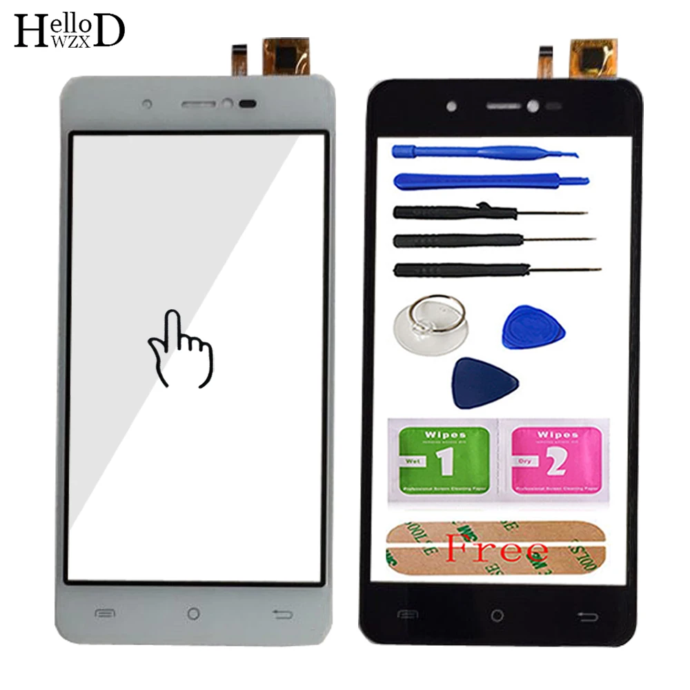 

5.0'' Mobile Phone Touch Panel For Cubot R9 Touch Screen Glass Digitizer Panel Lens Sensor Tools Flex Cable Free Adhesive