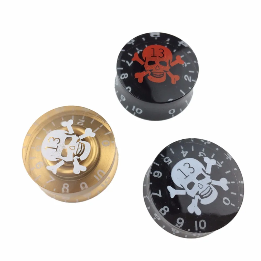 IRIN 1Pc Skull Head Electric Guitar Knob Tone Volume Control for Gibson