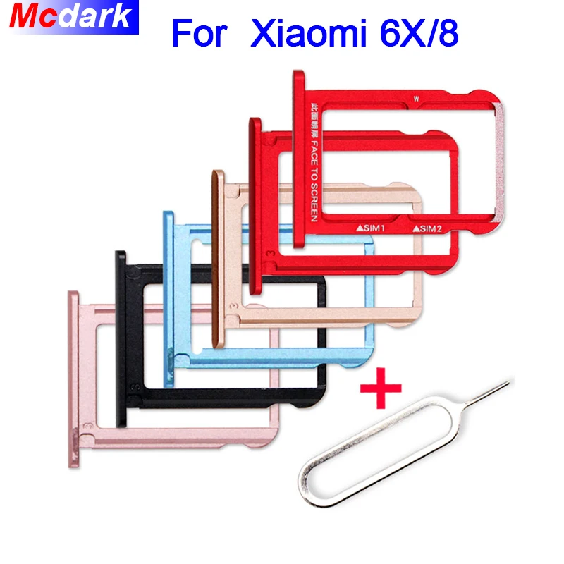 Держатель для Sim карты Mcdark Xiaomi 6x сменный слот SD с инструментом извлечения карты| |