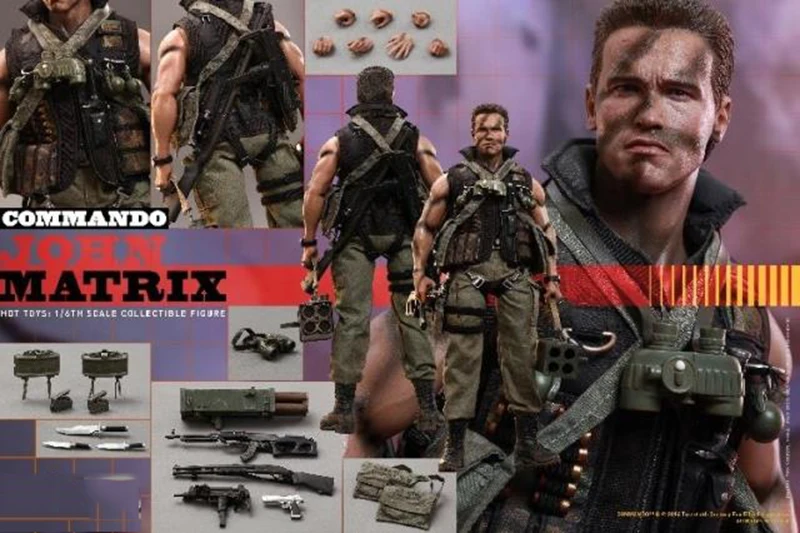 Коллекция 1/6, популярные игрушки MMS276 Commando Devil Commander John Arnold John Matrix, Арнольд Шварценеггер, полный набор, фигурка