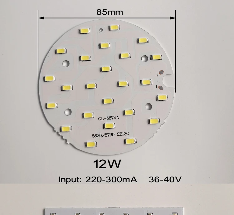 6 Вт 9 Вт 12 Вт 18 Вт светодиодный щит высокого качества SMD5730/5630 epistar чипы 120lm/W 220-300mA круглой и квадратной формы