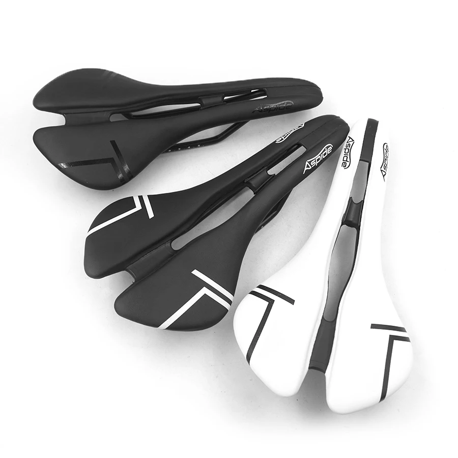 cheap selle Bicycle Saddle Sillin Bicicleta Mtb Road Mountain Vtt sans Bike Saddle Comfort Plastic Racing Seat Cycling Saddle Part