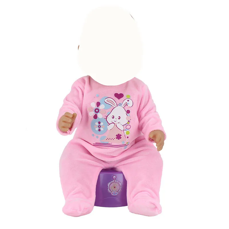 18 дюймов США Девочка Кукла одежда подходит 43 см кукла 4 цвета комбинезон плюшевая одежда для ползания лучший подарок для детей кукла