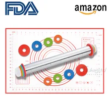 Вращающаяся булавка регулируемая мука палка из нержавеющей стали аксессуары для выпечки
