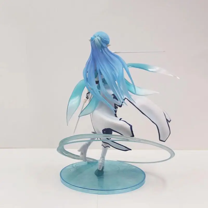 Günstige Anime Schwert Art Online Asuna Yuuki Wasser Geist Kirito Asuna Abbildung PVC Action Figure Sammlung Modell kinder Spielzeug Für Kinder geschenke